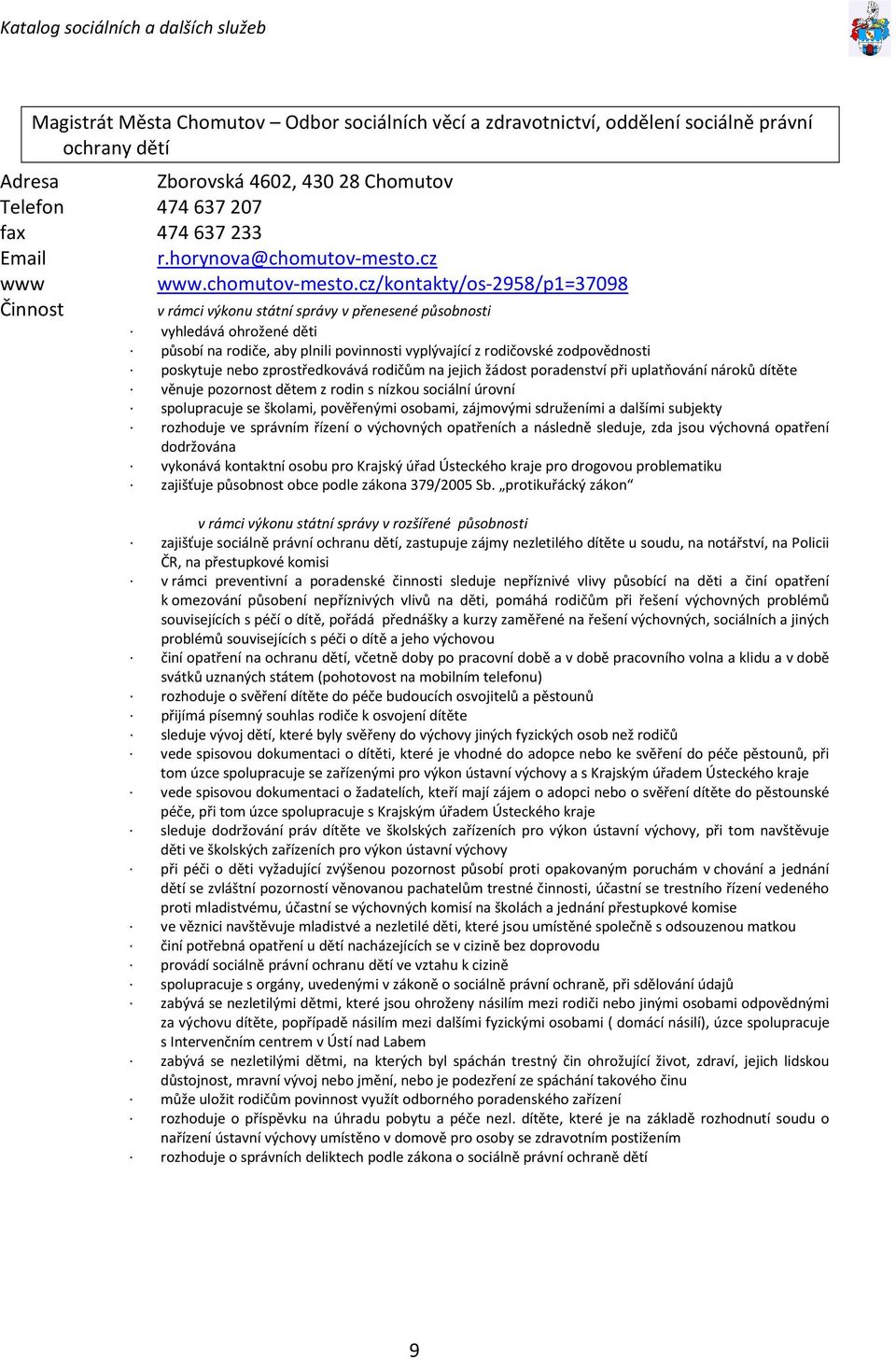 cz www www.chomutov-mesto.
