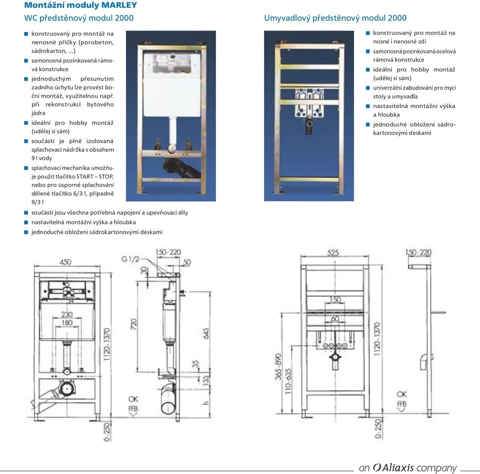 při rekonstrukci byt ové ho jádra součástí je plně izolovaná splachovací nádržka s obsahem 9 l vody splachovací mechanika umožňuje použít tlačítko START STOP, nebo pro úsporné splachování dělené