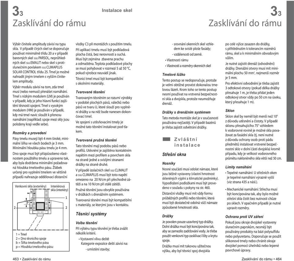třídu 25. Tmel je možné nahradit jiným tmelem s vyšším činitelem amplitudy. Výběr modulu závisí na tom, zda tmel musí (nebo nemusí) přenášet namáhání.
