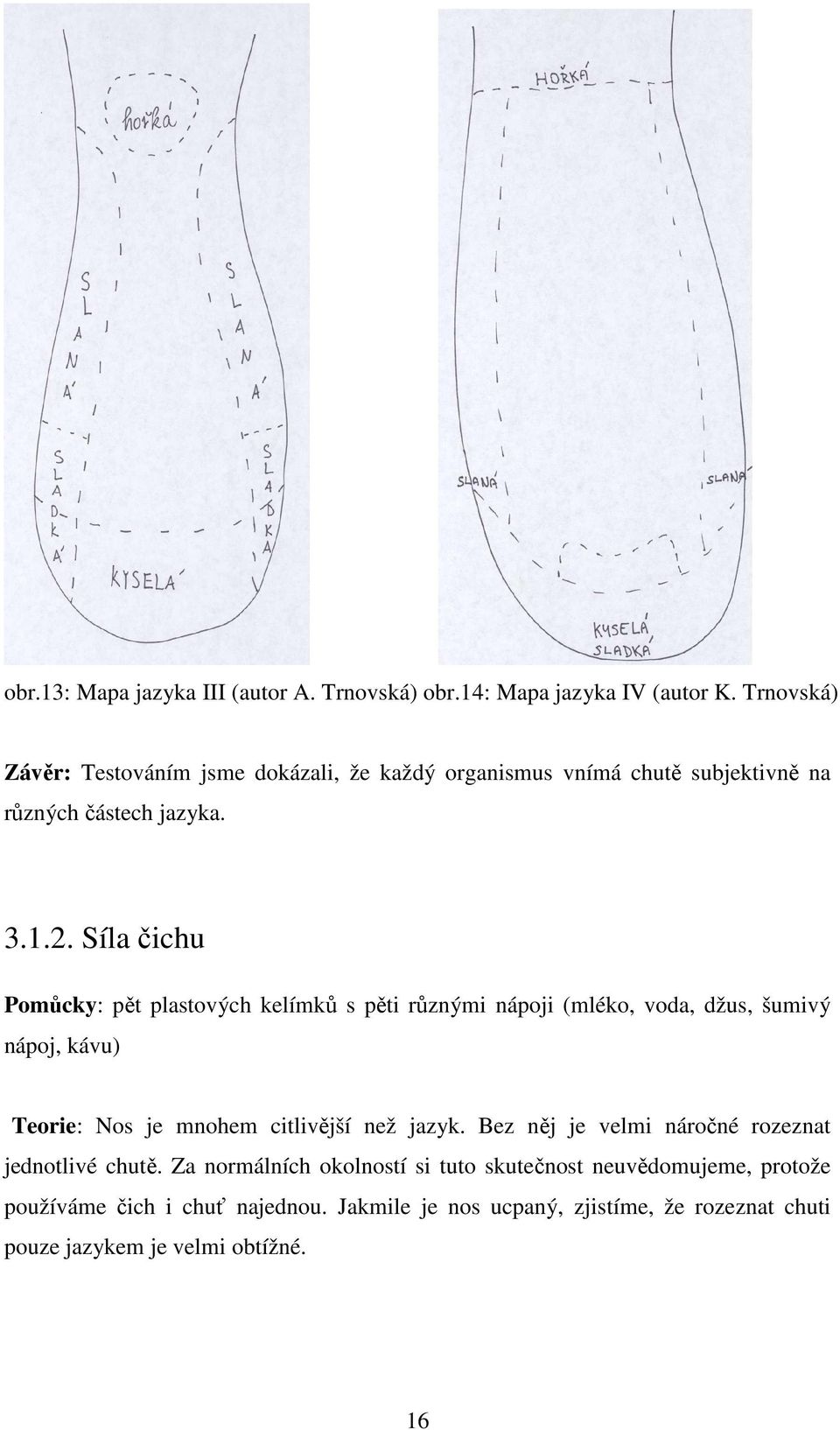 Síla čichu Pomůcky: pět plastových kelímků s pěti různými nápoji (mléko, voda, džus, šumivý nápoj, kávu) Teorie: Nos je mnohem citlivější než