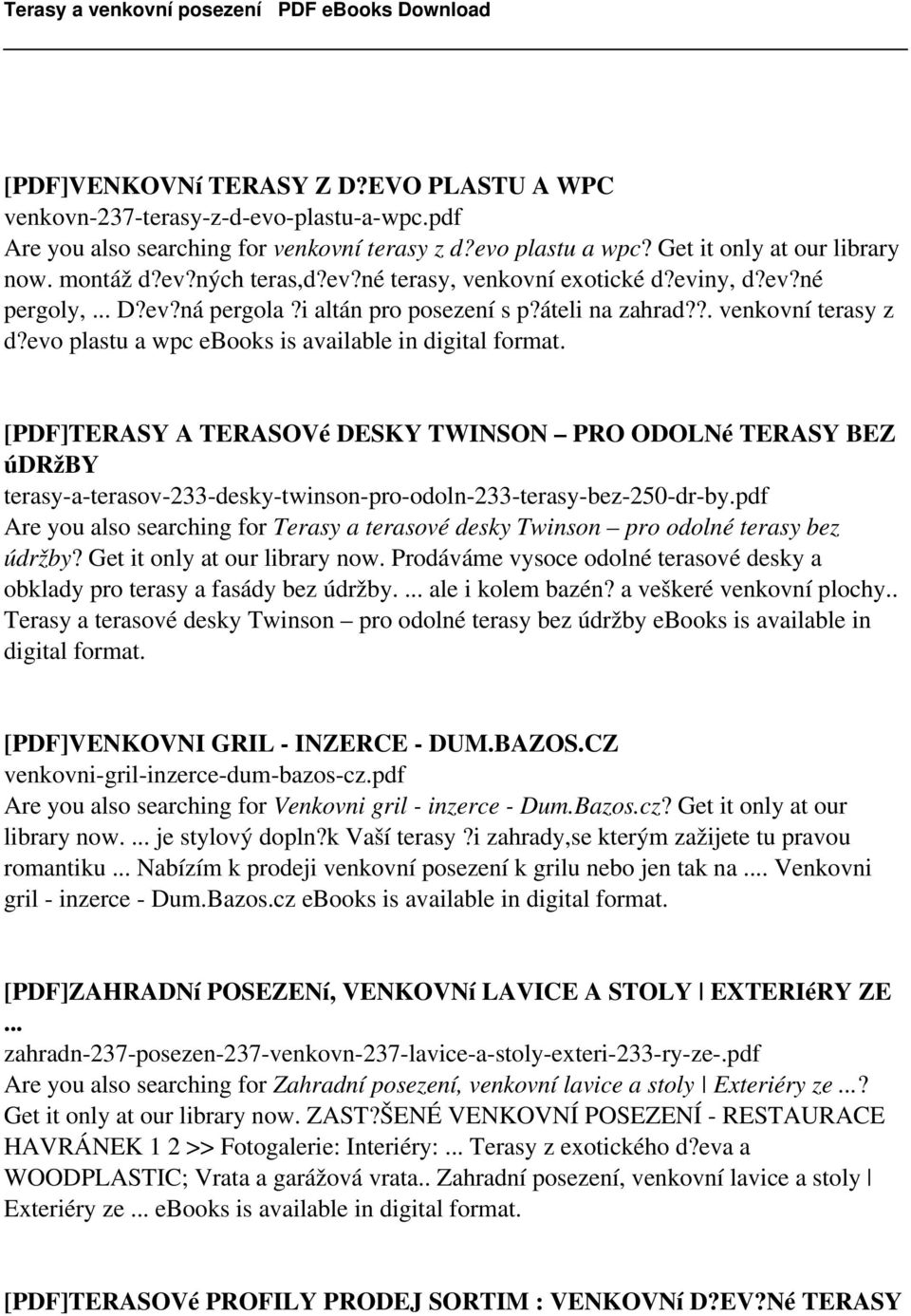 [PDF]TERASY A TERASOVé DESKY TWINSON PRO ODOLNé TERASY BEZ údržby terasy-a-terasov-233-desky-twinson-pro-odoln-233-terasy-bez-250-dr-by.