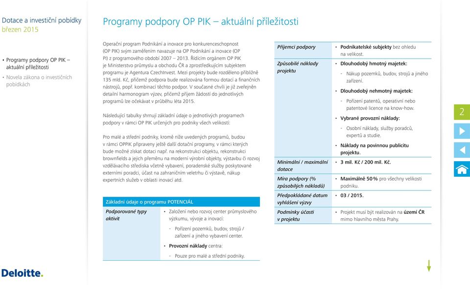 Kč, přičemž podpora bude realizována formou dotací a finančních nástrojů, popř. kombinací těchto podpor.