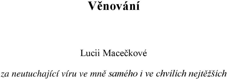 neutuchající víru ve