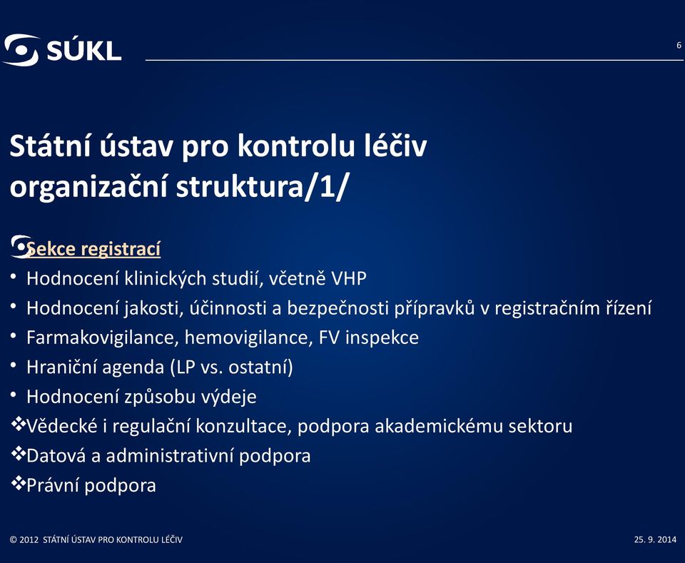 Farmakovigilance, hemovigilance, FV inspekce Hraniční agenda (LP vs.