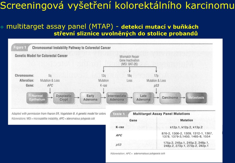 (MTAP) - detekci mutací v buňkách