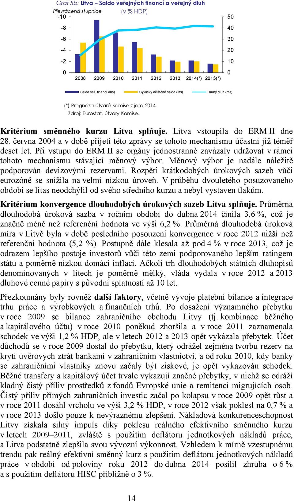 Litva vstoupila do ERM II dne 8. června 4 a v době přijetí této zprávy se tohoto mechanismu účastní již téměř deset let.