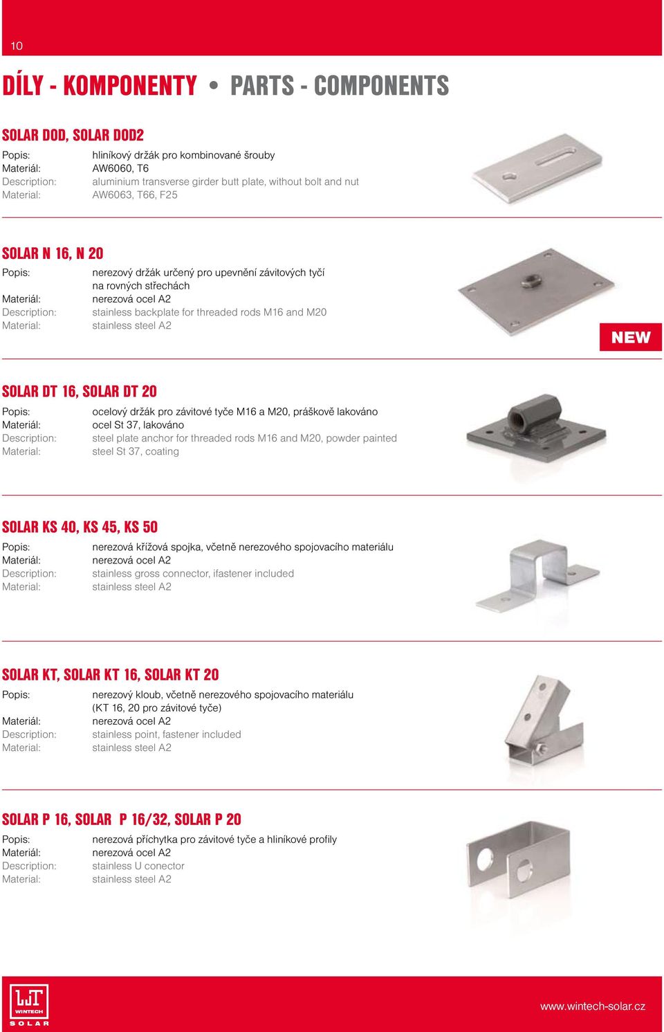 držák pro závitové tyče M16 a M20, práškově lakováno ocel St 37, lakováno steel plate anchor for threaded rods M16 and M20, powder painted steel St 37, coating SOLAR KS 40, KS 45, KS 50 nerezová