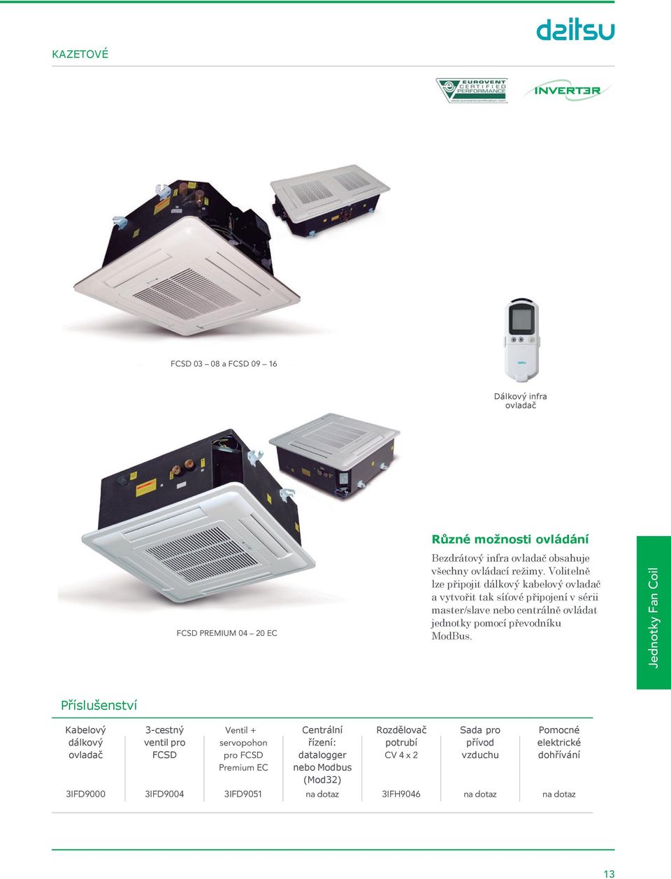 FAN COILS con ventilador EC - PDF Stažení zdarma