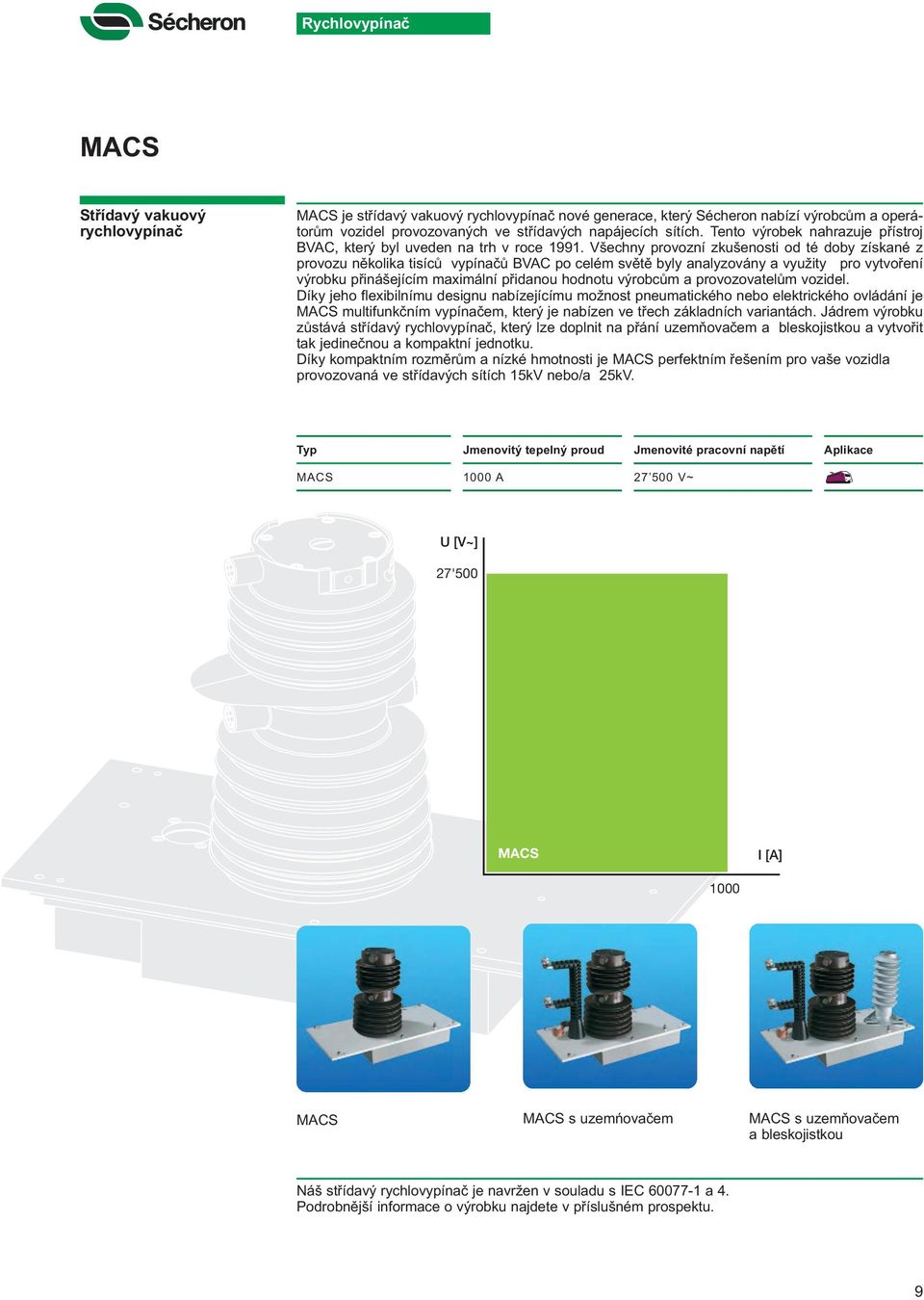 Všechny provozní zkušenosti od té doby získané z provozu několika tisíců vypínačů BVAC po celém světě byly analyzovány a využity pro vytvoření výrobku přinášejícím maximální přidanou hodnotu výrobcům