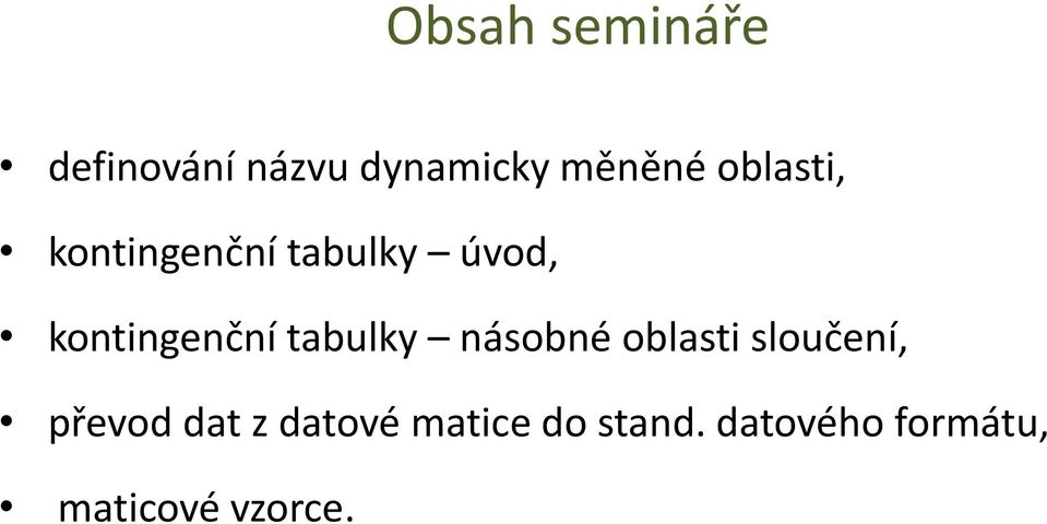 tabulky násobné oblasti sloučení, převod dat z