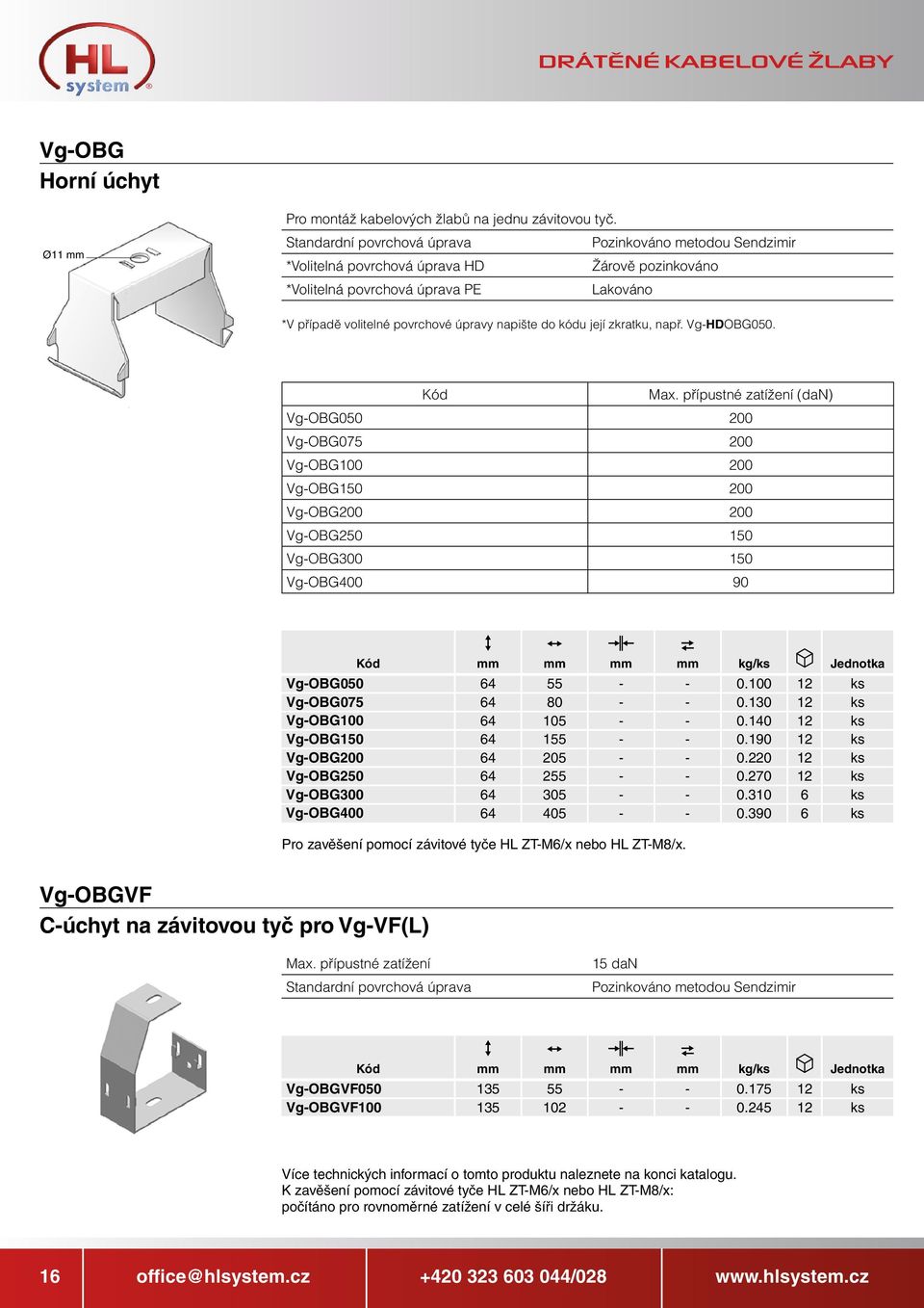 130 12 ks Vg-OBG100 64 105 - - 0.140 12 ks Vg-OBG150 64 155 - - 0.190 12 ks Vg-OBG200 64 205 - - 0.220 12 ks Vg-OBG250 64 255 - - 0.270 12 ks Vg-OBG300 64 305 - - 0.310 6 ks Vg-OBG400 64 405 - - 0.