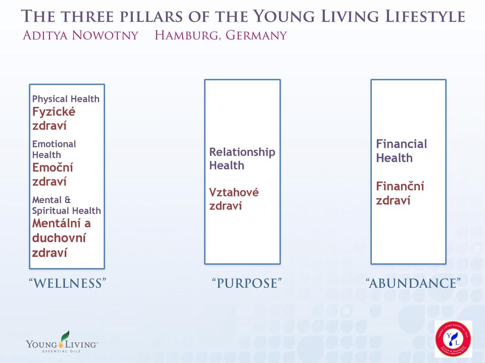 Health Vztahové zdraví Financial Health Finanční