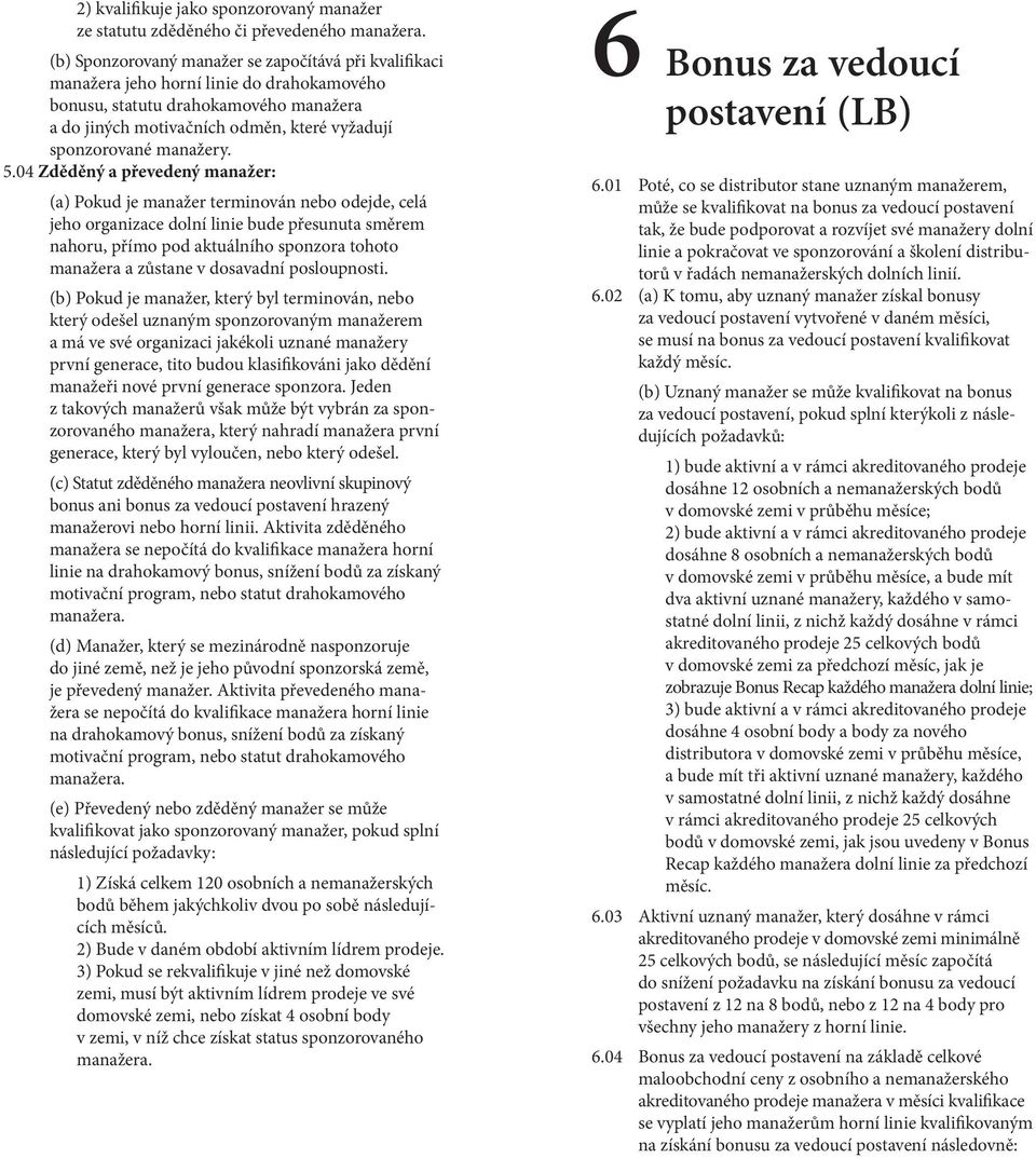 manažery. 5.