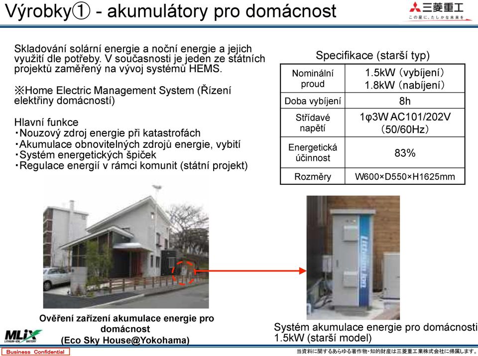 špiček Regulace energií v rámci komunit (státní projekt) Nominální proud Doba vybíjení Střídavé napětí Energetická účinnost Rozměry Specifikace (starší typ) 1.5kW vybíjení 1.