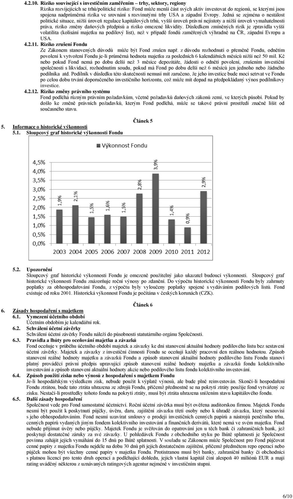 nadprůměrná rizika ve srovnání s rozvinutými trhy USA a západní Evropy.