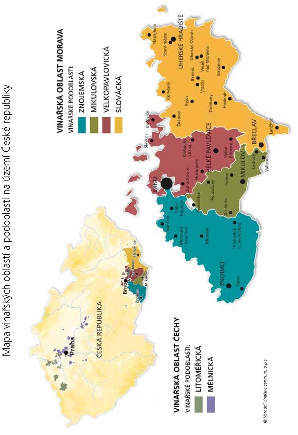 Mapa vinařských oblastí