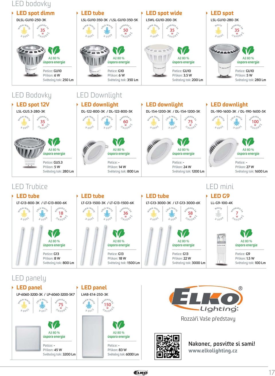 5 W Světelný tok: 200 Lm Patice: GU10 Příkon: 5 W Světelný tok: 280 Lm LED Bodovky LED Downlight LED spot 12V LED downlight LED downlight LED downlight LSL-GU5.