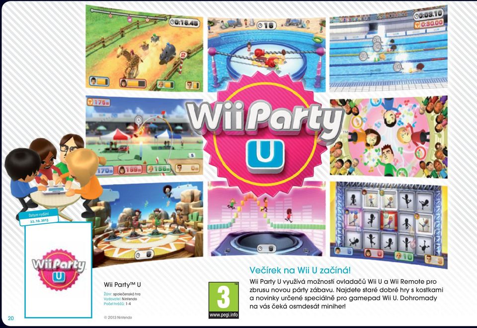 Nintendo Wii Party U využívá možností ovladačů Wii U a Wii Remote pro zbrusu novou