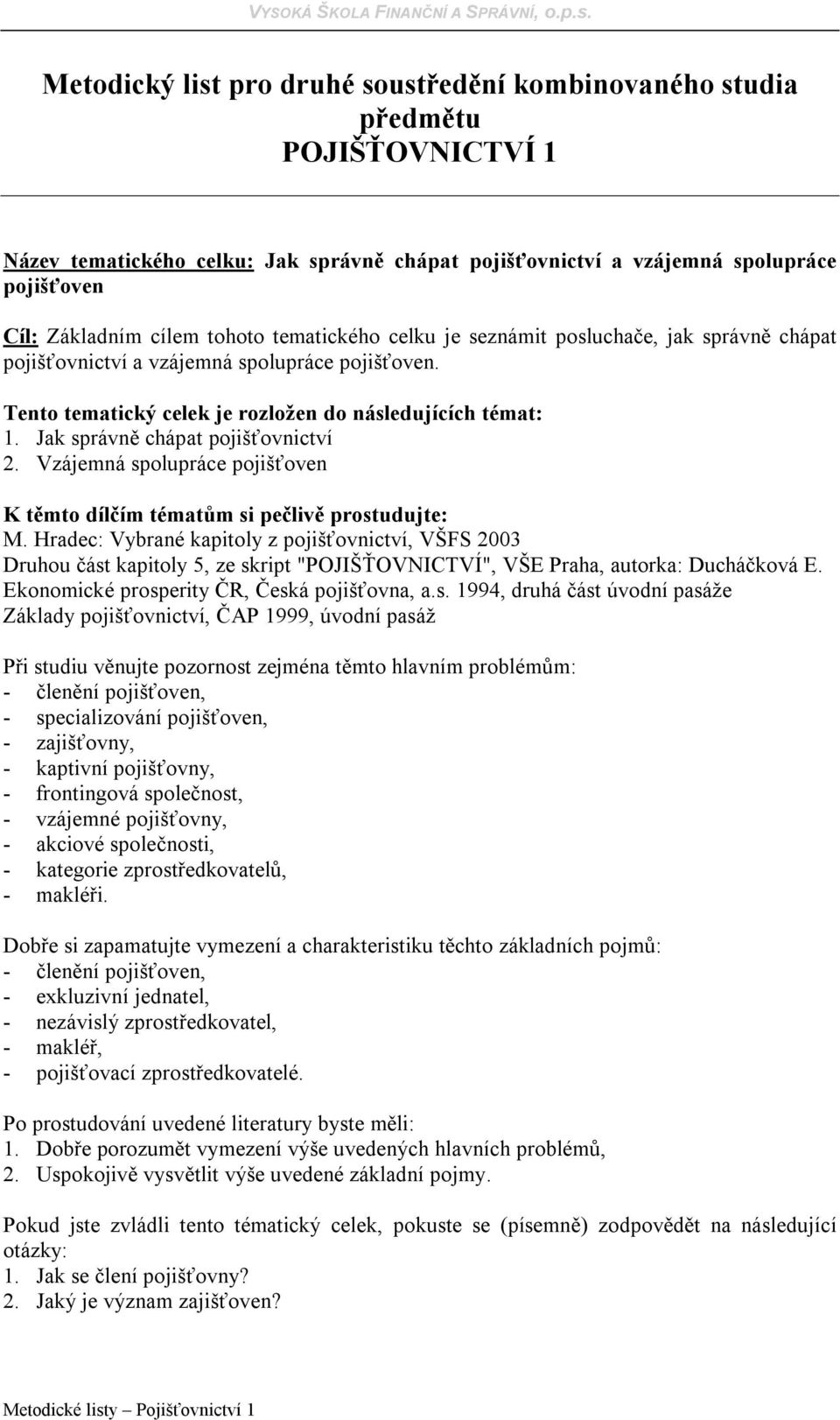 Vzájemná sp