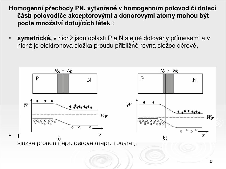 stejně dotovány příměsemi a v nichž je elektronová složka proudu přibližně rovna složce děrové,