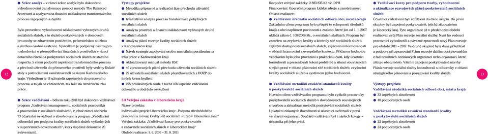 DPh Financování: Operační program lidské zdroje a zaměstnanost Oblasti realizace: l vzdělávací kurzy pro podporu tvorby, vyhodnocení a aktualizace rozvojových plánů poskytovatelů sociálních služeb