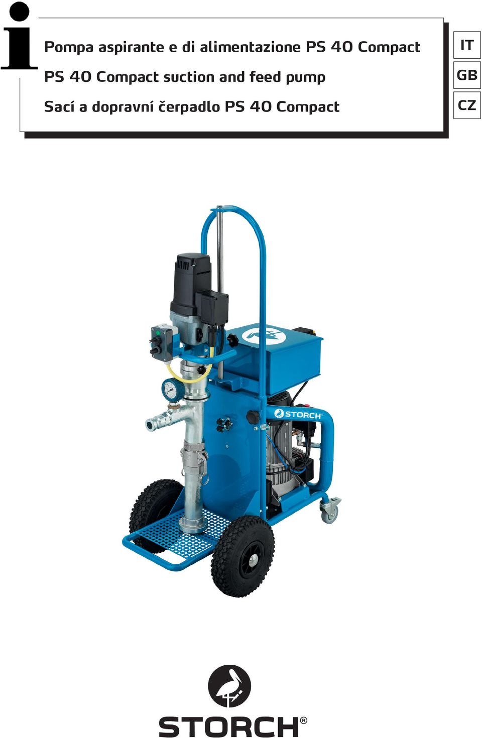 Compact suction and feed pump