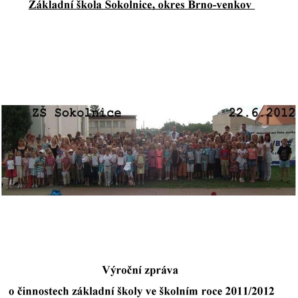 zpráva o činnostech