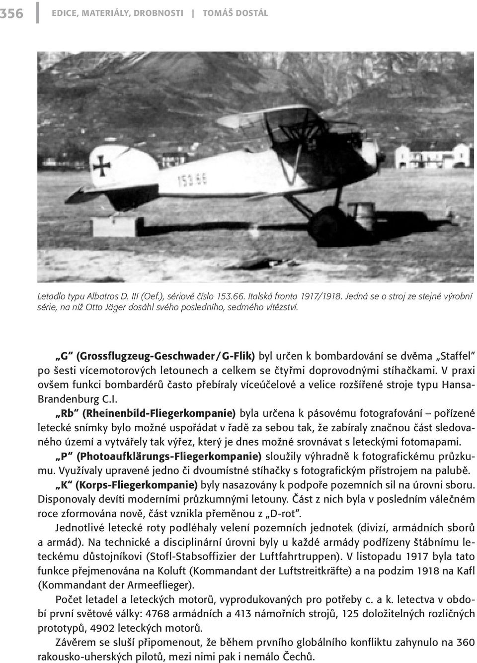G (Grossflugzeug-Geschwader / G-Flik) byl určen k bombardování se dvěma Staffel po šesti vícemotorových letounech a celkem se čtyřmi doprovodnými stíhačkami.