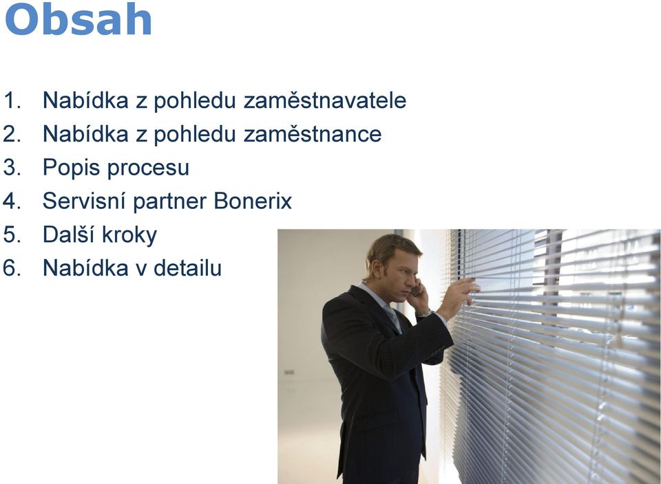 Nabídka z pohledu zaměstnance 3.