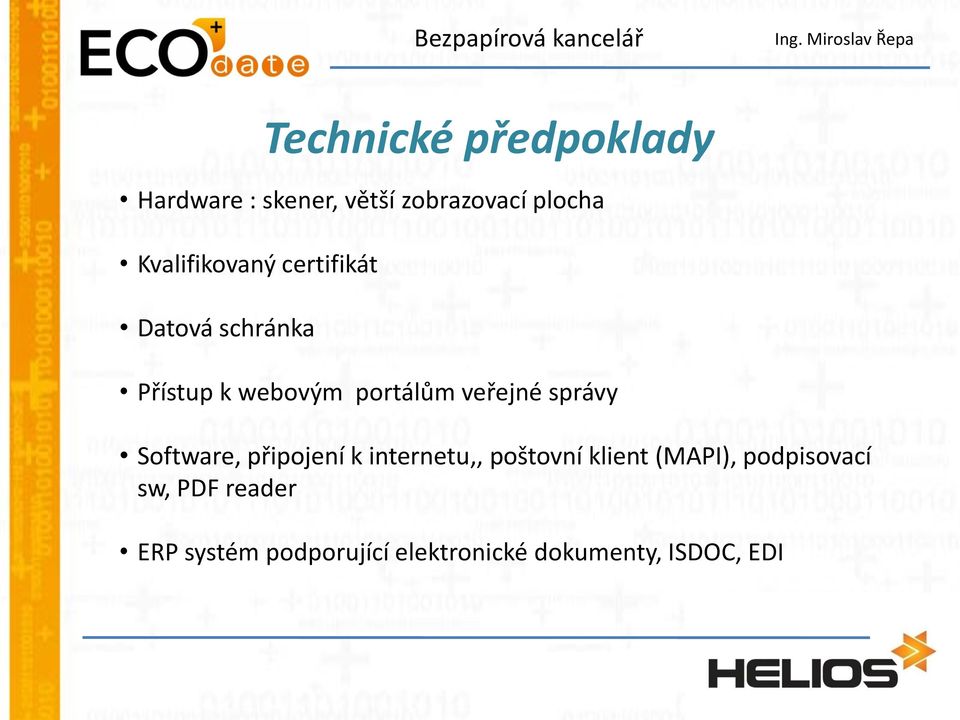 veřejné správy Software, připojení k internetu,, poštovní klient (MAPI),