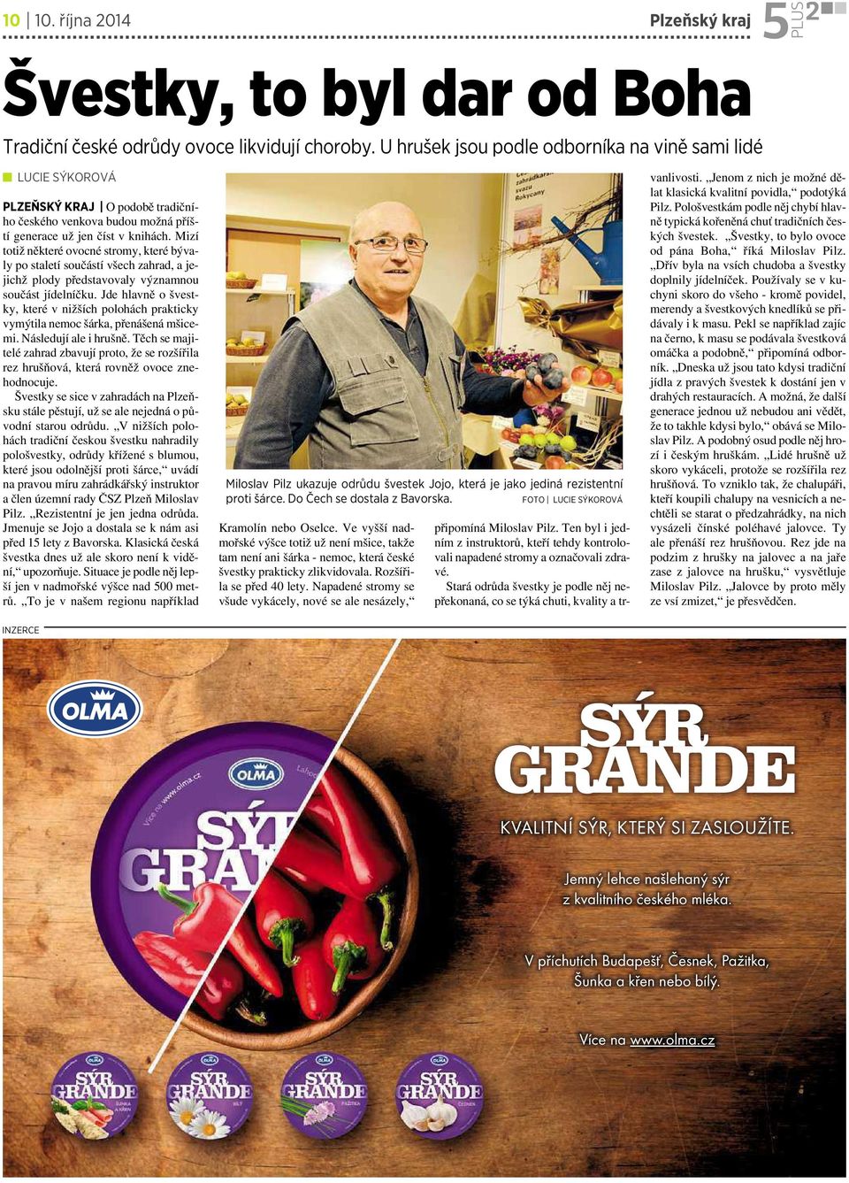 Mizí totiž některé ovocné stromy, které bývaly po staletí součástí všech zahrad, ajejichž plody představovaly významnou součást jídelníčku.