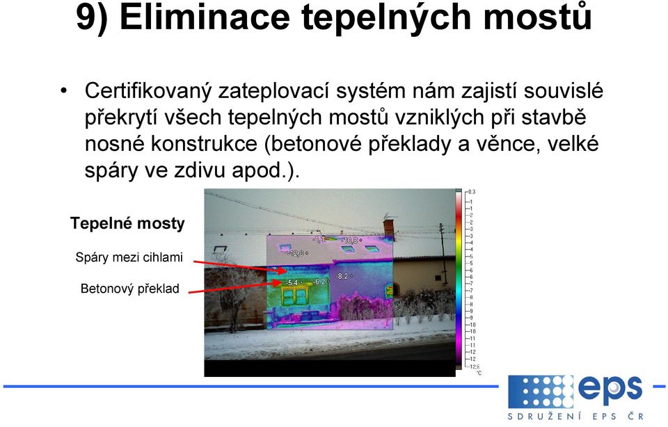 při stavbě nosné konstrukce (betonové překlady a věnce, velké