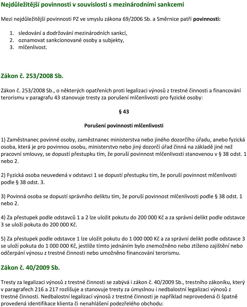Zákn č. 253/2008 Sb.