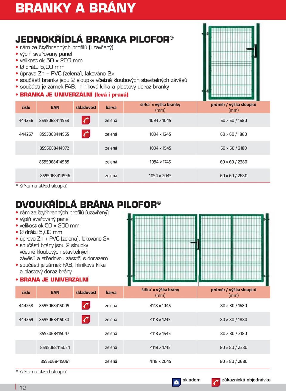 průměr / výška sloupků 444266 8595068414958 zelená 1094 1045 60 60 / 1680 444267 8595068414965 zelená 1094 1245 60 60 / 1880 8595068414972 zelená 1094 1545 60 60 / 2180 8595068414989 zelená 1094 1745