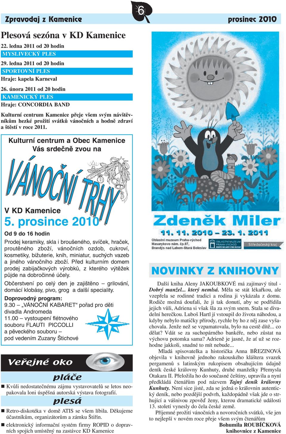 Zpravodaj z Kamenice. zdarma prosinec 2010 Z OBSAHU: - PDF Free Download