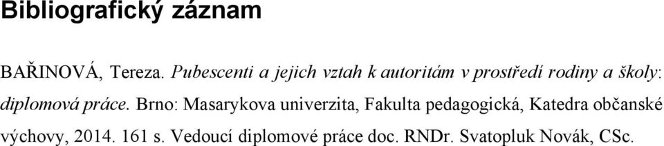 diplomová práce.