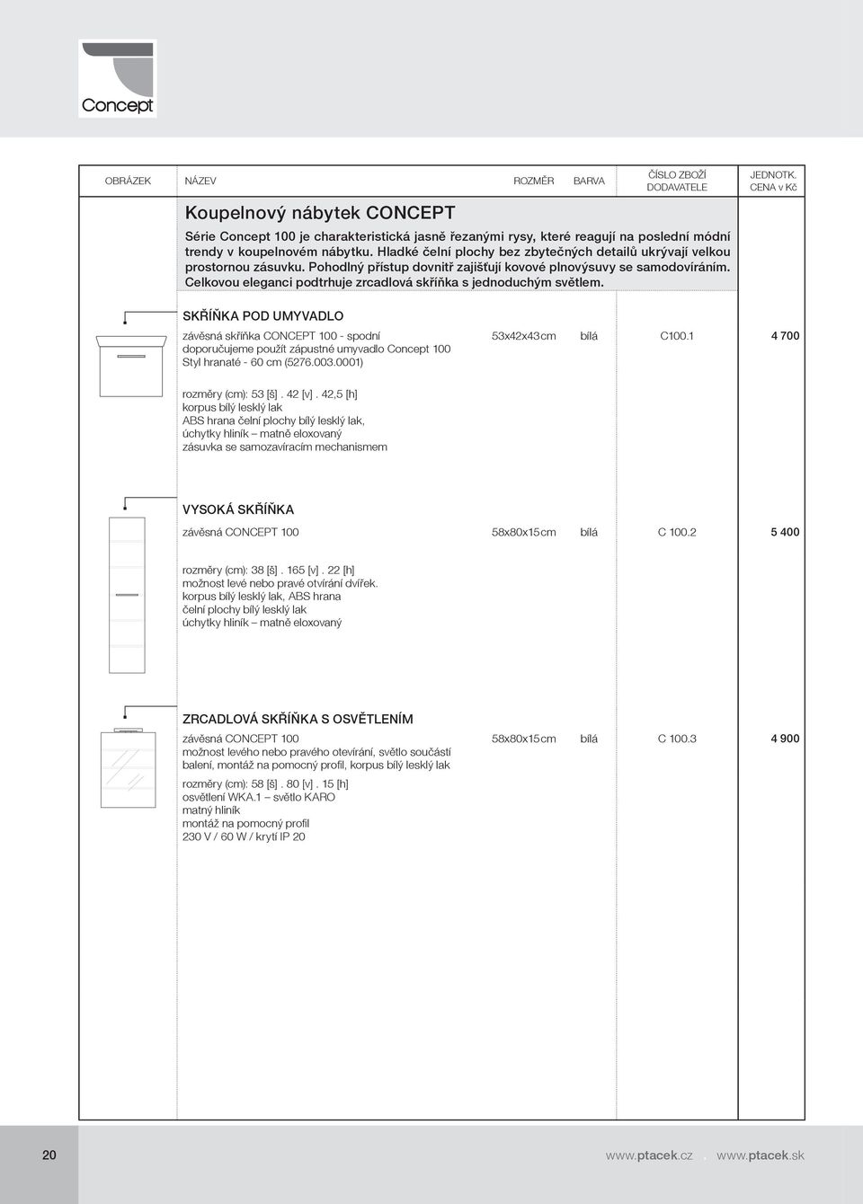 Technický ceník CONCEPT PDF Free Download