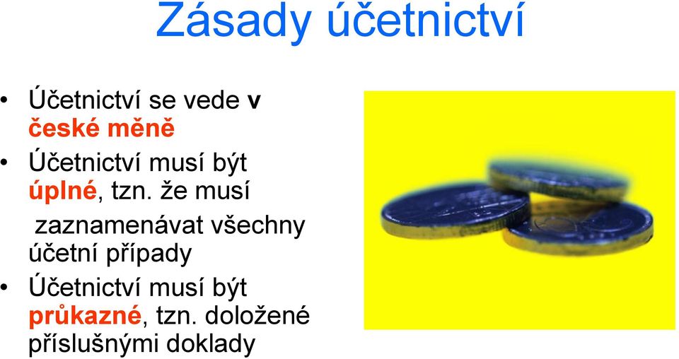 že musí zaznamenávat všechny účetní případy