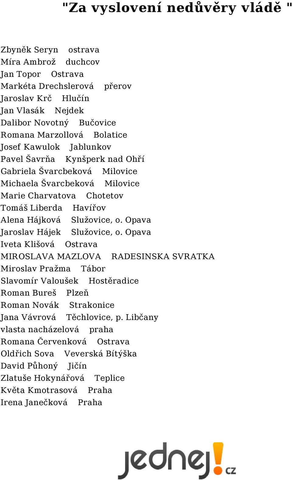 Opava Jaroslav Hájek Služovice, o.