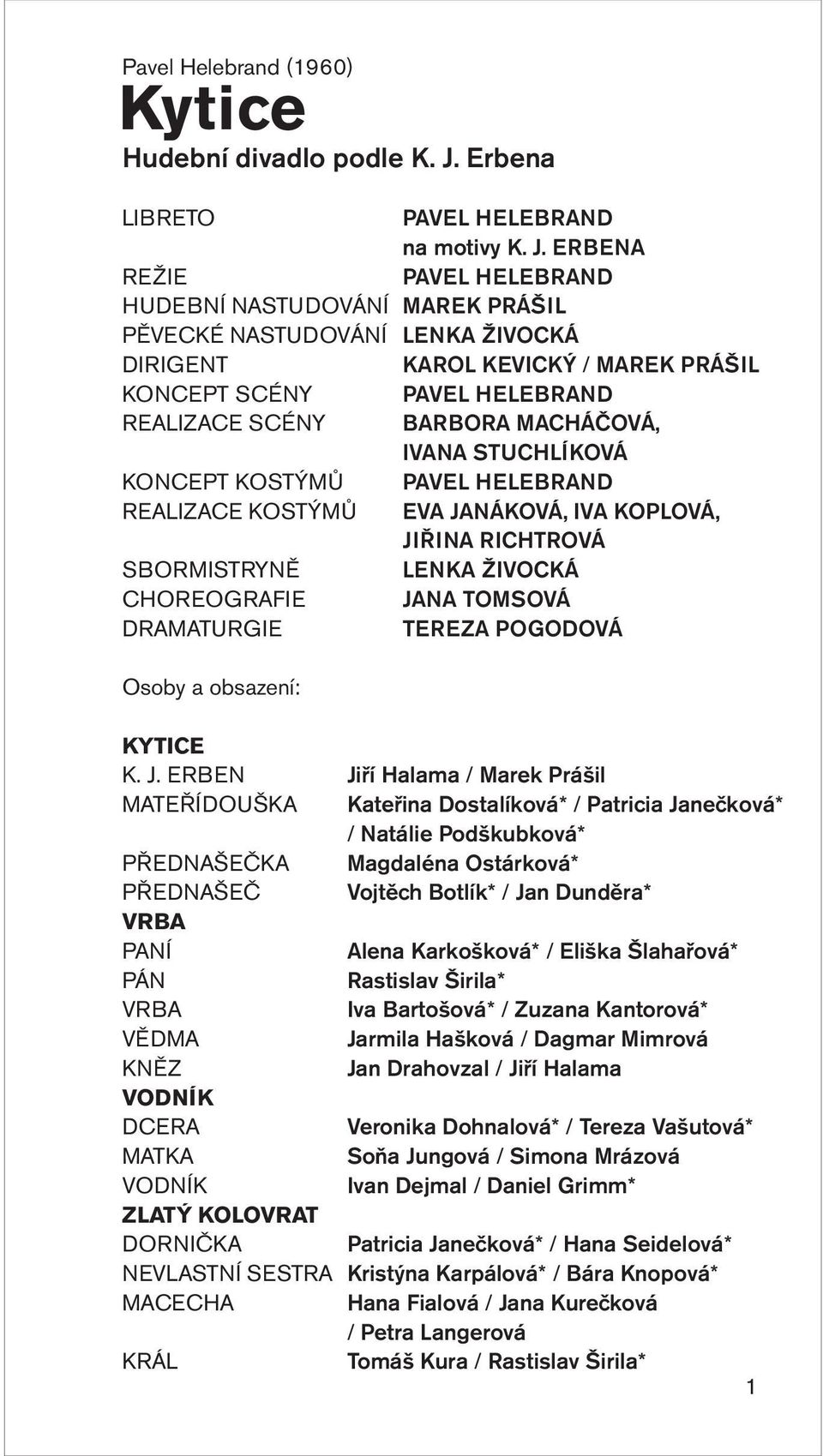 Hudební divadlo podle K. J. Erbena - PDF Stažení zdarma