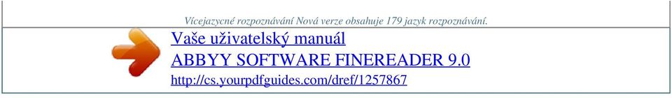 Vaše uživatelský manuál ABBYY SOFTWARE