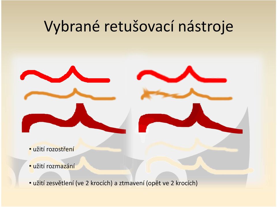 rozmazání užití zesvětlení (ve