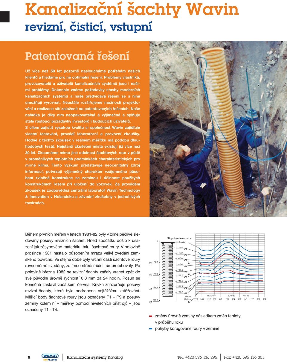 Dokonale známe požadavky stavby moderních kanalizačních systémů a naše předvídavá řešení se s nimi umožňují vyrovnat.