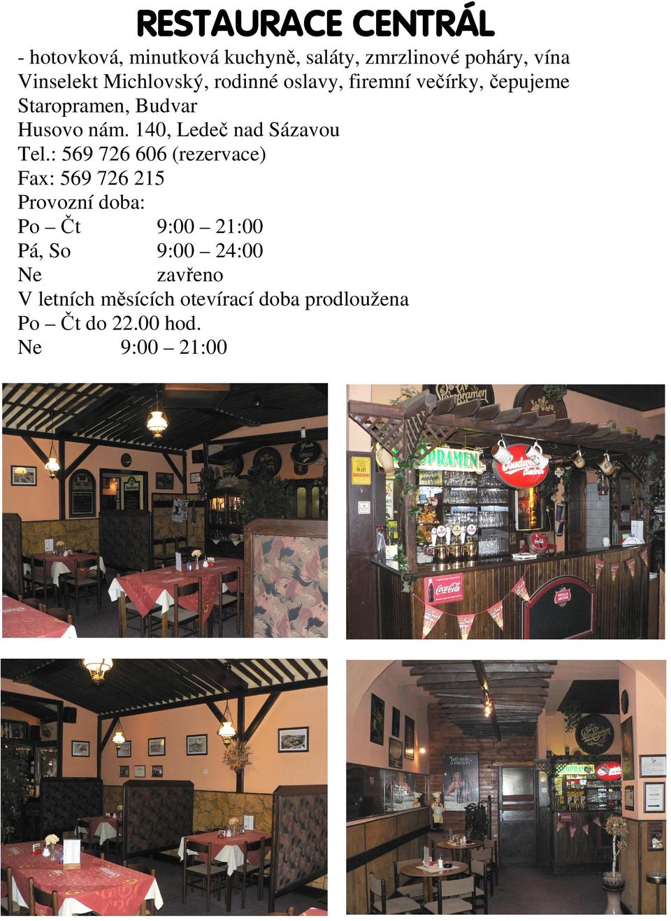 140, Ledeč nad Sázavou Tel.