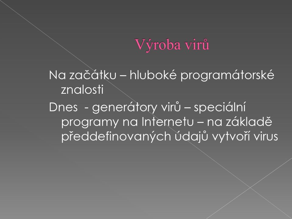 speciální programy na Internetu na