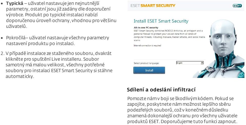 V případě instalace ze staženého souboru, dvakrát klikněte pro spuštění Live installeru.