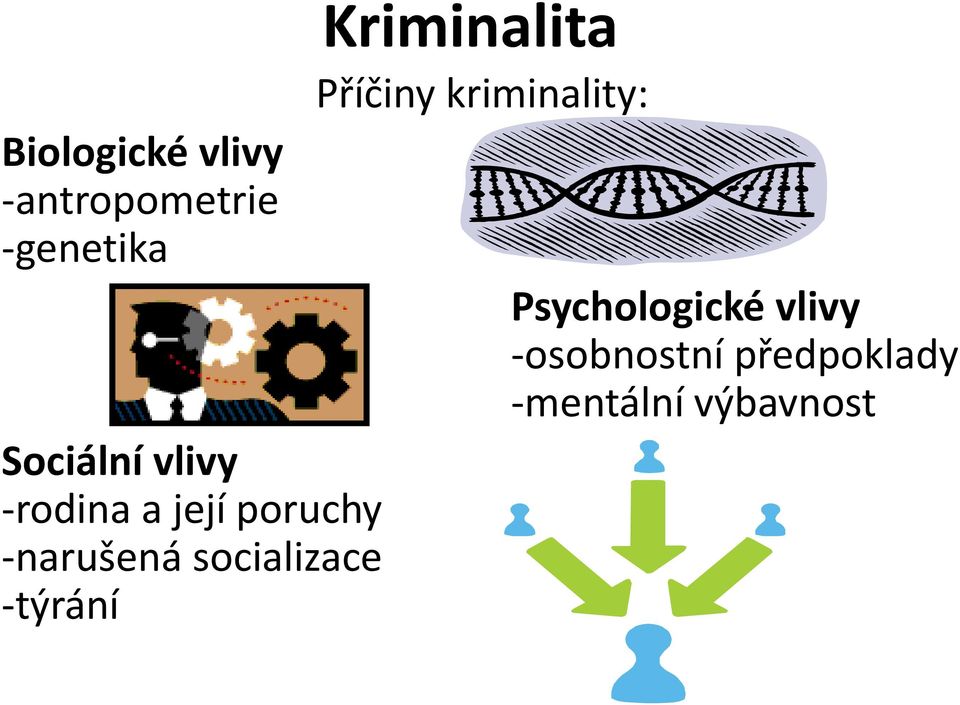 -týrání Kriminalita Příčiny kriminality: