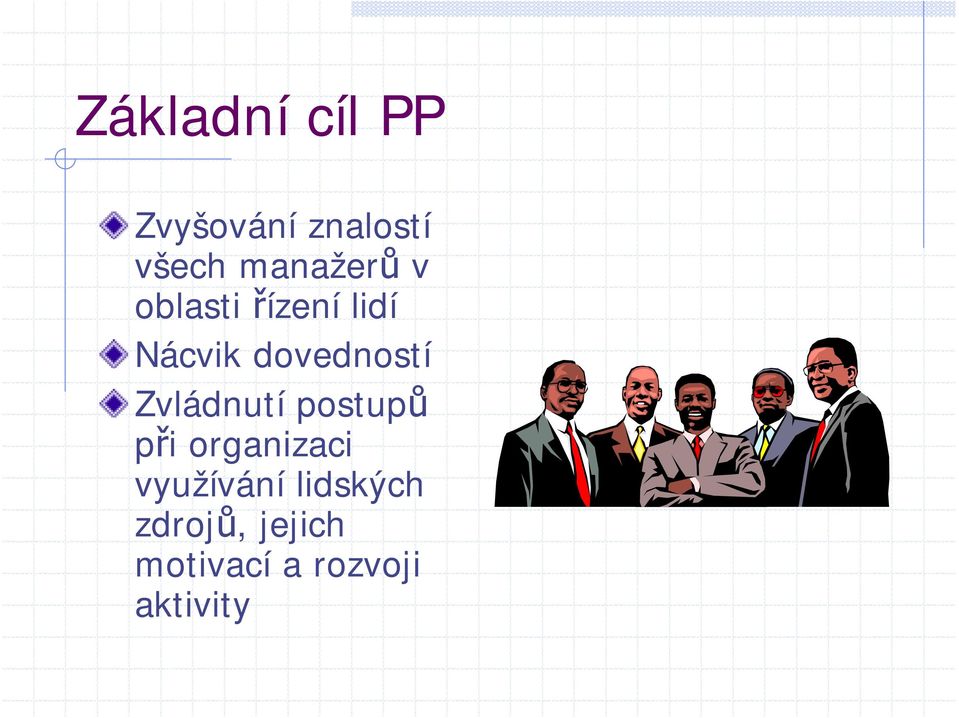 dovedností Zvládnutí postupů při organizaci