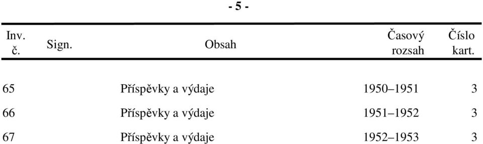 65 Příspěvky a výdaje 1950 1951 3 66