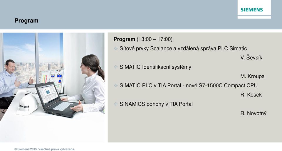 Ševčík v SIMATIC Identifikacní systémy M.